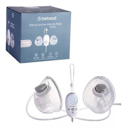 Bebesit Extractor Leche Hands-Free Doble + 10 Bolsas 200 ml