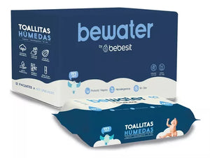 Wipes Toallitas Húmedas Be Water Bebesit Caja 12 paquetes 720 toallitas